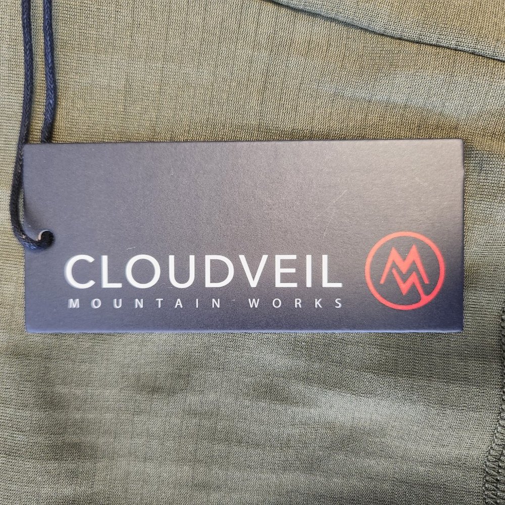 Cloudveil Jacquard Sierra Run Don't Walk Fleece 1/4 Zip Mens Medium - Picture 3 of 5